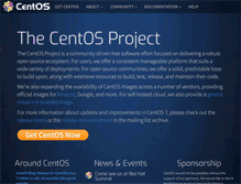 Tablet Screenshot of centos.org